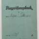 Flugprüfungsbuch des Oberst Edgar Petersen - Ritterkreuzträger. - Foto 1