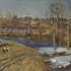 STOZHAROV, VLADIMIR (1926-1973) Spring in Zhelnikha Village , signed and dated 1955, also further signed, titled in Cyrillic and dated on the reverse. - photo 1