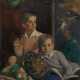 MYASOEDOV, IVAN (1881-1953) Portrait of Two Boys , signed and indistinctly dated 192?. - Foto 1
