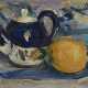 KONCHALOVSKY, PETR (1876-1956) Still Life with a Lemon and a Teapot , signed with initials and dated 1929, also further signed, numbered "740" and dated on the reverse. - photo 1