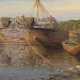 POLENOV, VASILY (1844-1927) Barge on the River Oka , signed and dated 1897, further numbered "N 476" on the reverse . - Foto 1