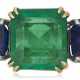 EMERALD AND SAPPHIRE RING - photo 1