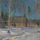YUON, KONSTANTIN (1875-1958) Winter in the Village , signed. - фото 1