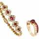 NO RESERVE | VAN CLEEF & ARPELS RUBY AND DIAMOND BRACELET AND RING - фото 1