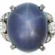 NO RESERVE | STAR SAPPHIRE AND DIAMOND RING - Foto 1