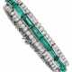 EMERALD AND DIAMOND BRACELET - фото 1