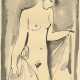 MYLNIKOV, ANDREI (1919-2012) Standing Nude , signed with a monogram and dated 1977. - Foto 1
