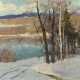 GERASIMOV, SERGEI (1885-1964) The Last Snow and Bouquet of Phloxes, double-sided work , one side signed. - Foto 1