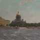 BORONKIN, PAVEL (1916- View of St Isaac's Cathedral from the Neva River, Leningrad , signed and dated 1959, also further signed and titled in Cyrillic on the reverse. - фото 1