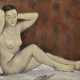 SHENDEROV, ALEXANDER (1897-1967) Seated Nude , signed and dated 1960. - Foto 1