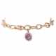 WEMPE Armband "Navette Twist" mit Amethyst-Diamant-Anhänger - Foto 1