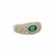 Ring mit Smaragd ca. 0,60 ct und Brillanten zus. ca. 0,50 ct, - photo 1