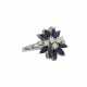 Ring mit Saphiren und Brillanten von zus. ca. 0,6 ct, - фото 1