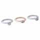 Set 3 Ringe mit Diamanten, - фото 1