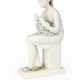 Porcelain figurine of a Girl Sewing - photo 1