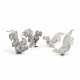 TWO PAIRS OF GERMAN COCKEREL TABLE ORNAMENTS - Foto 1