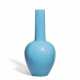 A CHINESE OPAQUE TURQUOISE-BLUE GLASS BOTTLE VASE - photo 1