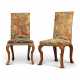A PAIR OF QUEEN ANNE WALNUT AND MARQUETRY SIDE CHAIRS - photo 1