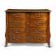 A LATE LOUIS XIV BRASS-MOUNTED ROSEWOOD COMMODE - фото 1