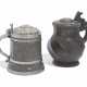 TWO GERMAN SILVER-MOUNTED SERPENTINE TANKARDS - photo 1