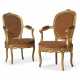 A PAIR OF ITALIAN GILTWOOD ARMCHAIRS - photo 1