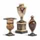 A GEORGE III BLUE JOHN AND FLUORSPAR AND BLACK MARBLE VASE - фото 1