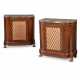 A PAIR OF BRASS MOUNTED MAHOGANY SIDE CABINETS - фото 1