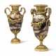 A PAIR OF FRENCH ORMOLU-MOUNTED BLUE JOHN VASES - фото 1