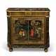 A LATE REGENCY JAPANNED TOLE AND PENWORK SIDE CABINET - фото 1