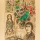 Chagall, Marc (1887 Witebsk - 1985 St. Paul de Vence). Le chevalet aux fleurs - Foto 1