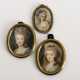 3 barocke Miniaturen: Damenporträts - photo 1