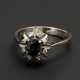 Ring mit Saphir und Diamanten - photo 1