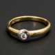 2-farbiger Ring mit Brillant - photo 1