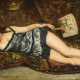 GARNIER, Jules Arsène (1847 Paris - 1889 ebd.). Junge liegende Frau. - photo 1