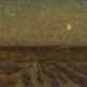 JENSEN, Carl Milton (1855 - 1928). Weite Landschaft mit Mondsichel. - photo 1