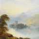STICKS, George Blackie (1843 - 1938). Irische Landschaft mit kleiner Burg auf einer Insel. - Foto 1