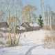 Russischer Maler: Sonnige Winterlandschaft - photo 1