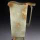 A PALE GREENISH-GREY JADE TALL POURING VESSEL - фото 1