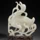 A WHITE JADE DUCK-FORM BOX AND COVER - фото 1