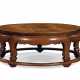 AN UNUSUAL HUANGHUALI ROUND LOW TABLE - фото 1