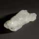 A SMALL WHITE JADE FIGURE OF A TOAD - photo 1