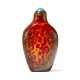 AN IMITATION 'REALGAR' GLASS SNUFF BOTTLE - фото 1