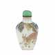 AN ENAMELED OPAQUE WHITE GLASS SNUFF BOTTLE - Foto 1
