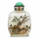 A LARGE INSIDE-PAINTED GLASS SNUFF BOTTLE - фото 1