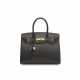 A BLACK MADAME LEATHER SELLIER BIRKIN 30 WITH GOLD HARDWARE - Foto 1