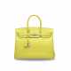 A LIME EPSOM LEATHER BIRKIN 35 WITH PALLADIUM HARDWARE - Foto 1