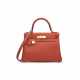 A ROUGE TOMATE EVERCOLOR LEATHER RETOURNÉ KELLY 28 WITH GOLD HARDWARE - photo 1