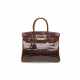 A SHINY MIEL NILOTICUS CROCODILE BIRKIN 30 WITH GOLD HARDWARE - photo 1