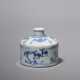 A SMALL BLUE-AND-WHITE PORCELAIN BOTTLE - фото 1