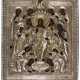 A RUSSIAN ICON WITH SILVEROKLAD SHOWING THE ENLARGED DEESIS - Foto 1